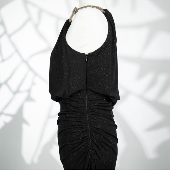 Betsy & Adam Black Sparkly Maxi Dress, Size 4 – Luxurious & Classy, Never Worn. - Picture 6 of 11